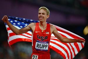 Galen Rupp after winning a silver medal at the 2012 Olympic Games.